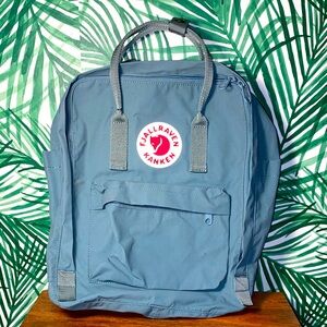 Fjallraven Kånken Sky Blue Canvas Backpack Bag